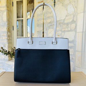 Kate Spade Maeve Shoulder Bag Grove Street Black/Cement 091 NWT Womens Authentic